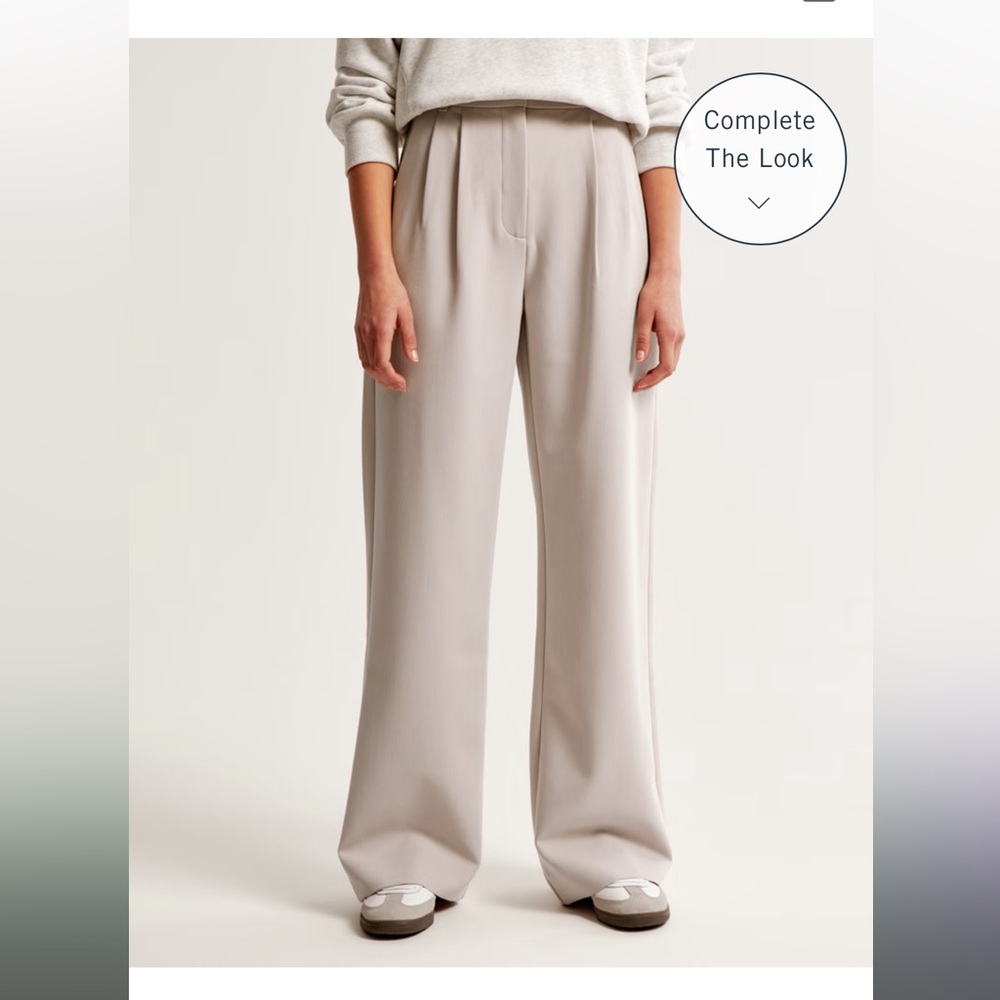 Abercrombie Sloane Tailored Pant in light taupe